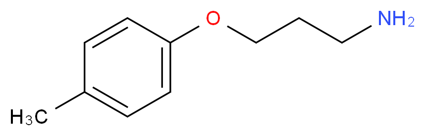 1-(3-aminopropoxy)-4-methylbenzene_分子结构_CAS_50911-62-1