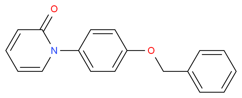 1-(4-Benzyloxyphenyl)pyridin-2(1H)-one_分子结构_CAS_1076199-03-5)