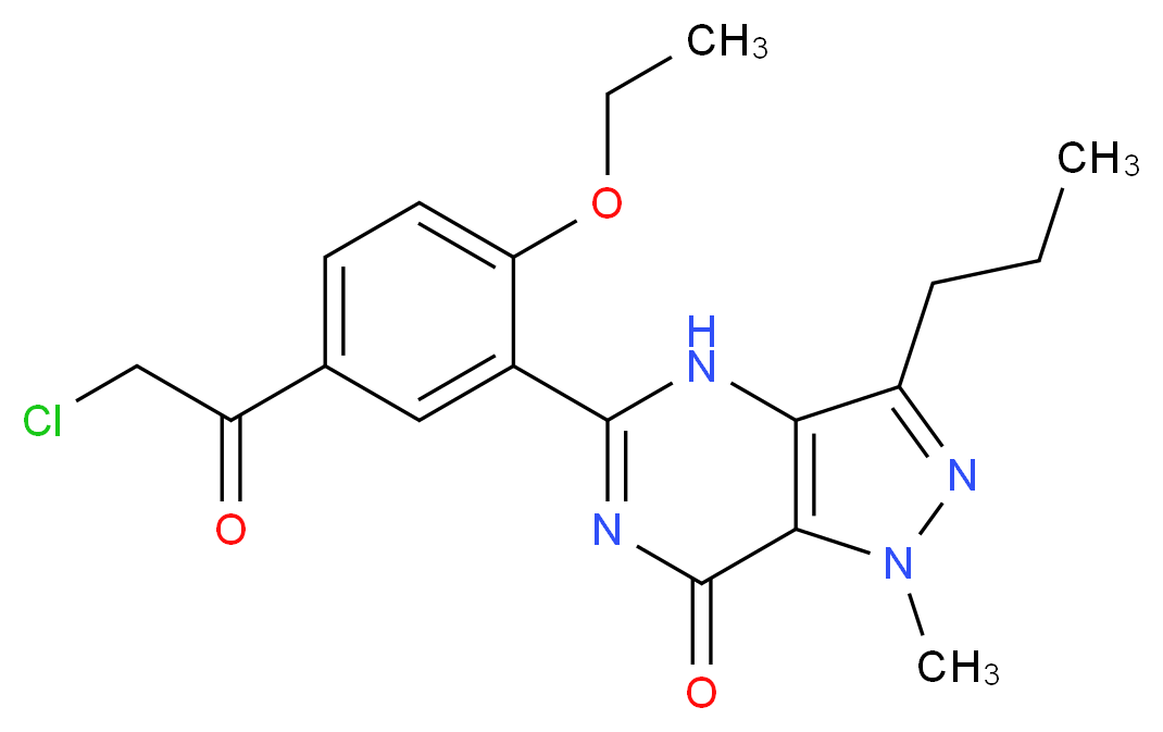 Chlorodenafil_分子结构_CAS_1058653-74-9)