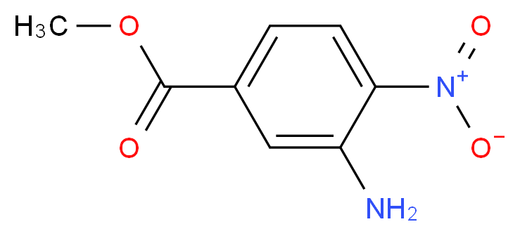 methyl 3-amino-4-nitrobenzoate_分子结构_CAS_99512-09-1