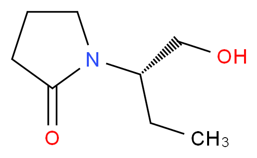 1-[(2S)-1-hydroxybutan-2-yl]pyrrolidin-2-one_分子结构_CAS_909566-58-1