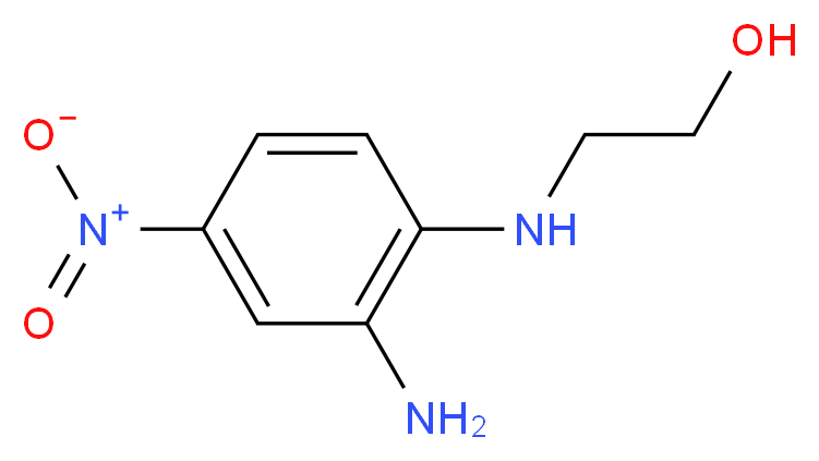 N-(2-氨基-4-硝基苯基)乙醇胺_分子结构_CAS_56932-44-6)