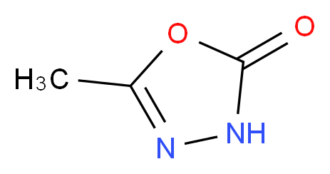 5-methyl-2,3-dihydro-1,3,4-oxadiazol-2-one_分子结构_CAS_3069-67-8