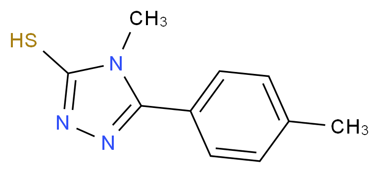 4-Methyl-5-(4-methylphenyl)-4H-1,2,4-triazole-3-thiol_分子结构_CAS_)