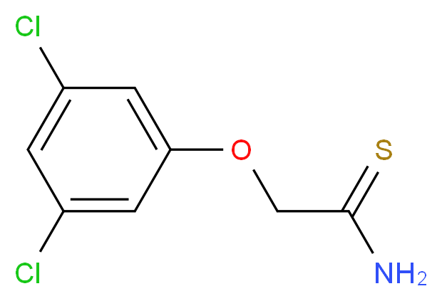 2-(3,5-dichlorophenoxy)ethanethioamide_分子结构_CAS_119024-27-0