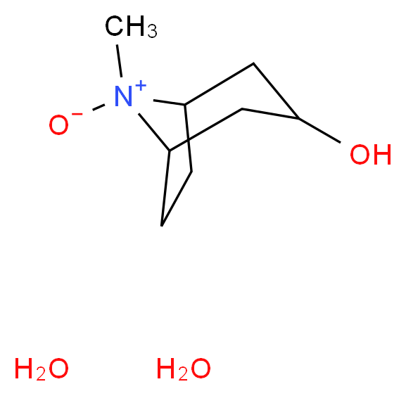 3-hydroxy-8-methyl-8-azabicyclo[3.2.1]octan-8-ium-8-olate dihydrate_分子结构_CAS_35772-43-1