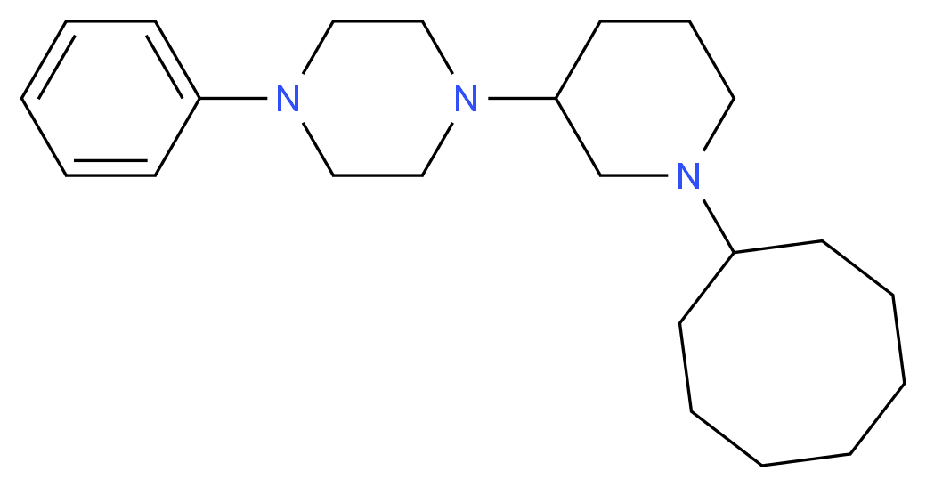 1-(1-cyclooctyl-3-piperidinyl)-4-phenylpiperazine_分子结构_CAS_)