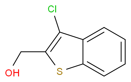 (3-chloro-1-benzothiophen-2-yl)methanol_分子结构_CAS_124168-55-4