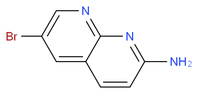 2-Amino-6-bromo-1,8-naphthyridine_分子结构_CAS_64874-38-0)