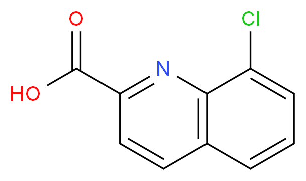 8-chloroquinoline-2-carboxylic acid_分子结构_CAS_)
