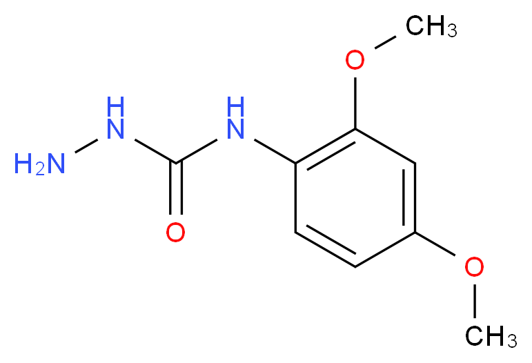 3-amino-1-(2,4-dimethoxyphenyl)urea_分子结构_CAS_853097-58-2