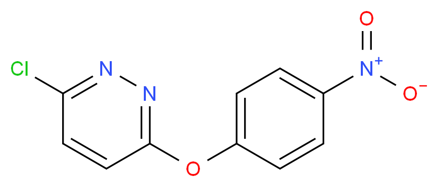 3-chloro-6-(4-nitrophenoxy)pyridazine_分子结构_CAS_1490-54-6