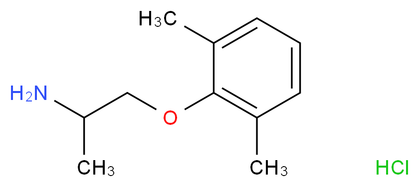 1-(2,6-二甲基苯氧基)-2-丙胺 盐酸盐_分子结构_CAS_5370-01-4)