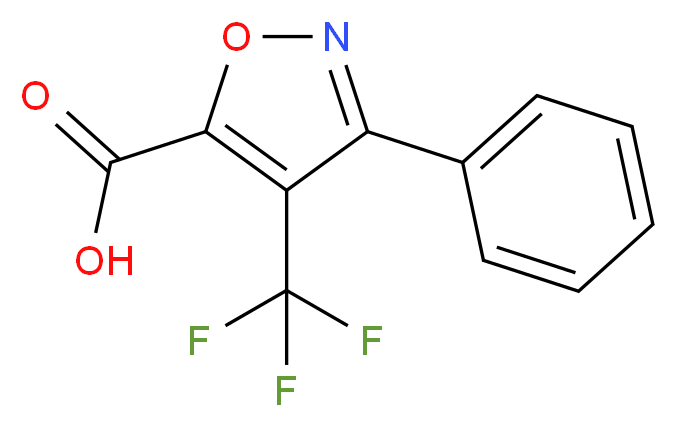 3-PHENYL-4-(TRIFLUOROMETHYL)ISOXAZOLE-5-CARBOXYLIC ACID_分子结构_CAS_)