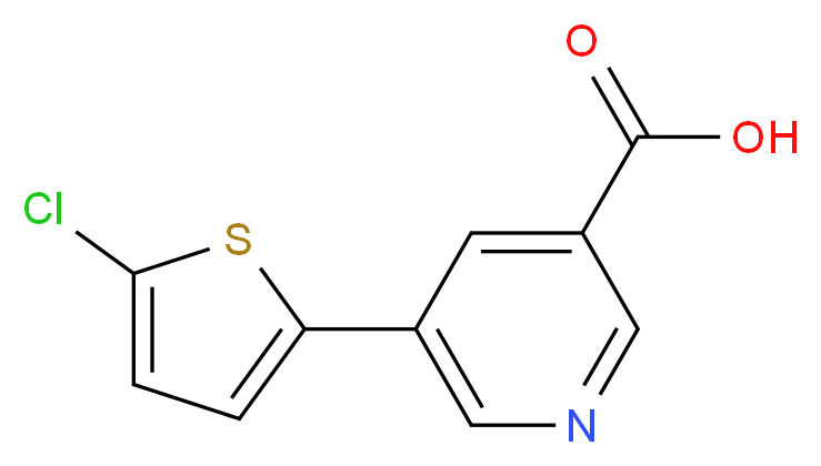 5-(5-chloro-2-thienyl)nicotinic acid_分子结构_CAS_)