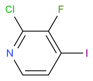 2-chloro-3-fluoro-4-iodopyridine_分子结构_CAS_148639-07-0