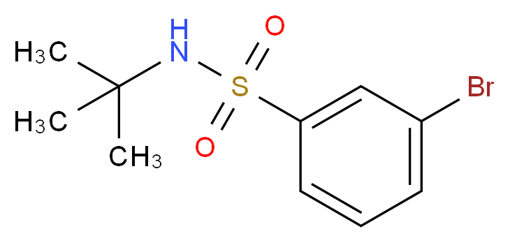 3-Bromo-N-(tert-butyl)benzenesulphonamide 98%_分子结构_CAS_308283-47-8)