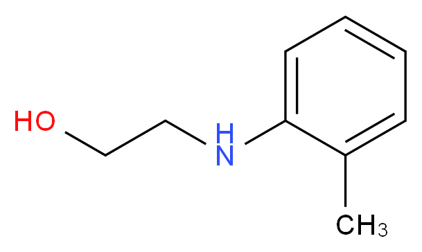 2-o-Tolylamino-ethanol_分子结构_CAS_136-80-1)