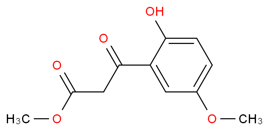 Methyl 3-(2-Hydroxy-5-methoxyphenyl)-3-oxopropanoate_分子结构_CAS_132017-99-3)