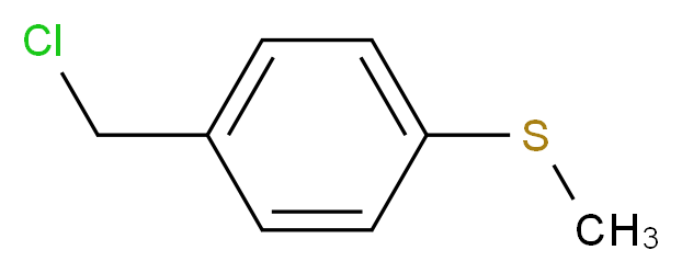 4-(Methylthio)benzyl chloride_分子结构_CAS_874-87-3)