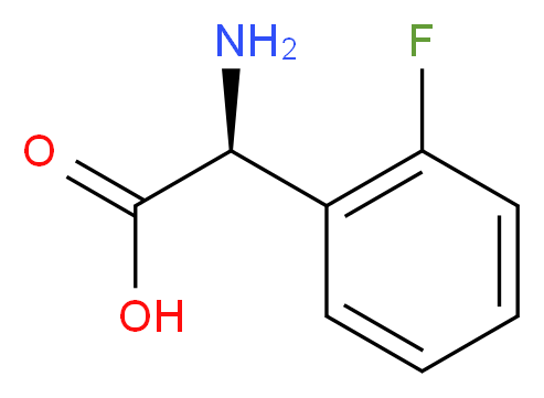 (S)-AMINO-(2-FLUORO-PHENYL)-ACETIC ACID_分子结构_CAS_138751-04-9)