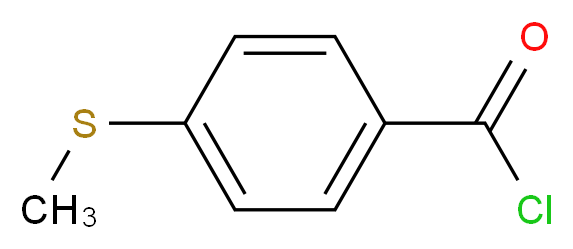 4-(甲硫基)苯甲酰氯_分子结构_CAS_1442-06-4)
