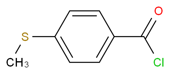 4-(methylsulfanyl)benzoyl chloride_分子结构_CAS_1442-06-4