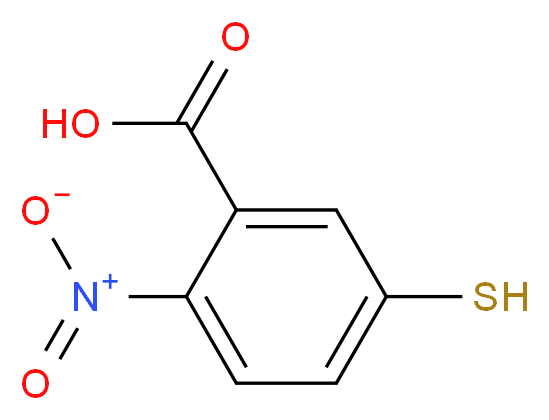 2-nitro-5-sulfanylbenzoic acid_分子结构_CAS_)