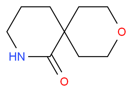 9-Oxa-2-azaspiro[5.5]undecan-1-one_分子结构_CAS_1185320-34-6)