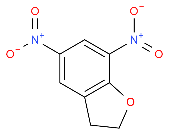 5,7-dinitro-2,3-dihydro-1-benzofuran_分子结构_CAS_84944-77-4