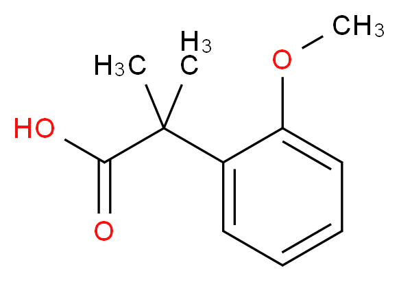 2-(2-methoxyphenyl)-2-methylpropanoic acid_分子结构_CAS_468064-83-7