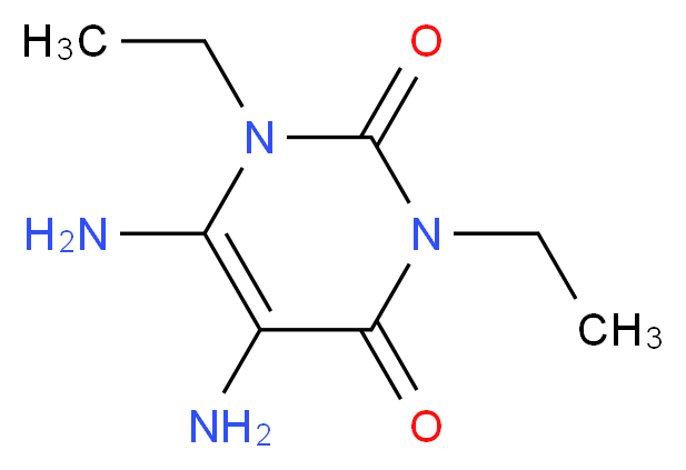 1,3-Diethyl-5,6-diaminouracil_分子结构_CAS_52998-22-8)