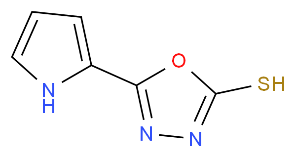 5-(1H-pyrrol-2-yl)-1,3,4-oxadiazole-2-thiol_分子结构_CAS_10551-16-3)