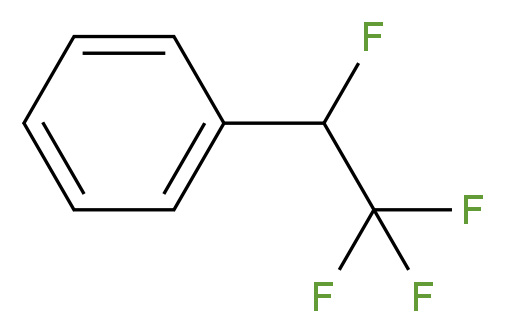 (1,2,2,2-tetrafluoroethyl)benzene_分子结构_CAS_56424-23-8