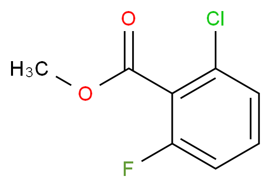 methyl 2-chloro-6-fluorobenzoate_分子结构_CAS_151360-57-5