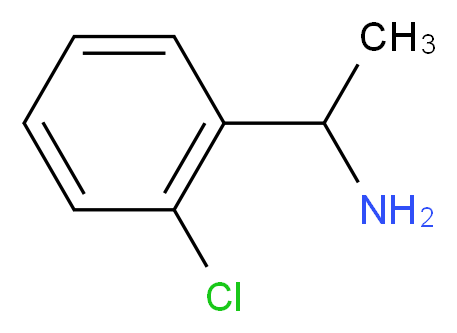 1-(2-Chlorophenyl)ethanamine_分子结构_CAS_39959-67-6)