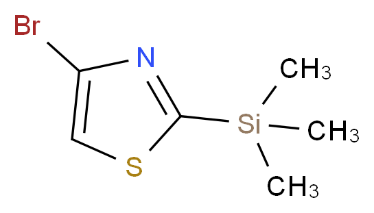 4-bromo-2-(trimethylsilyl)-1,3-thiazole_分子结构_CAS_108306-53-2