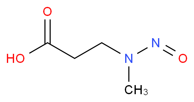 3-[methyl(nitroso)amino]propanoic acid_分子结构_CAS_10478-42-9