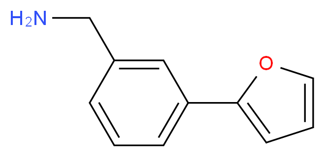 [3-(furan-2-yl)phenyl]methanamine_分子结构_CAS_771573-26-3