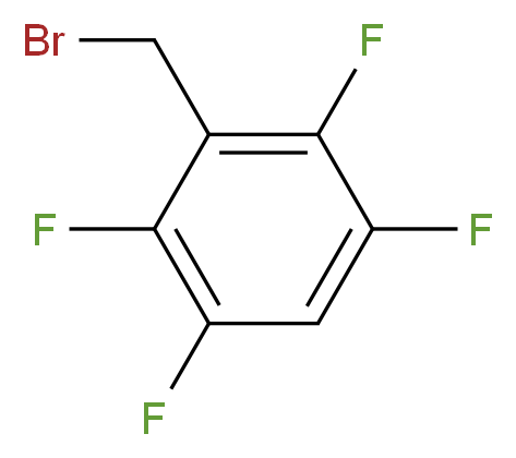 3-(bromomethyl)-1,2,4,5-tetrafluorobenzene_分子结构_CAS_53001-73-3