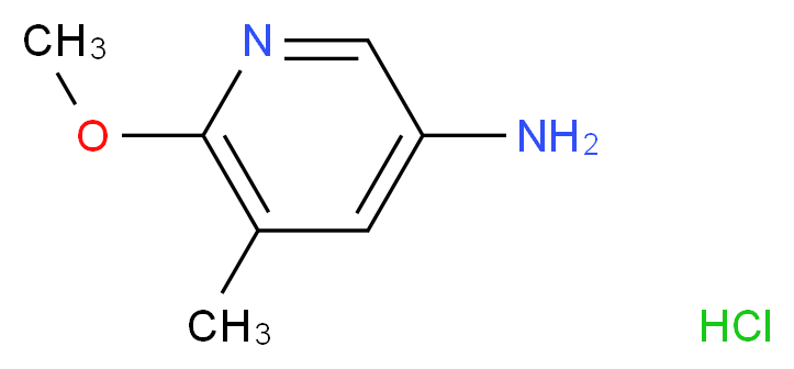 6-methoxy-5-methylpyridin-3-amine hydrochloride_分子结构_CAS_1159811-59-2