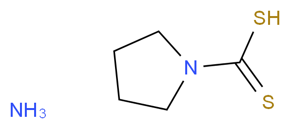 PYRROLIDINEDITHIOCARBAMATE AMMONIUM SALT_分子结构_CAS_5108-96-3)