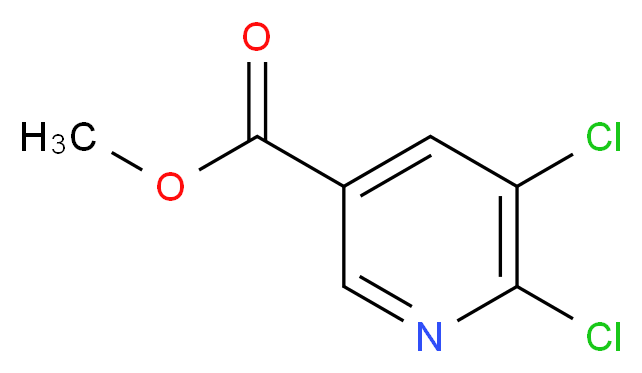 methyl 5,6-dichloropyridine-3-carboxylate_分子结构_CAS_56055-54-0