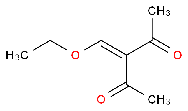 3-乙氧亚甲基-2,4-戊二酮_分子结构_CAS_33884-41-2)