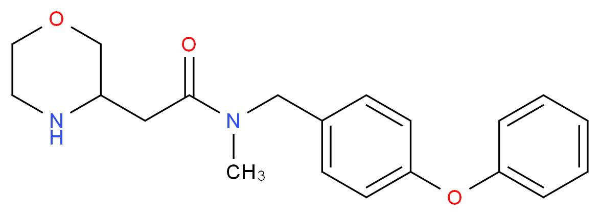 N-methyl-2-(3-morpholinyl)-N-(4-phenoxybenzyl)acetamide_分子结构_CAS_)