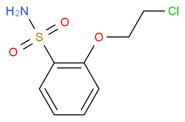 2-(2-CHLOROETHOXY)BENZENESULFONAMIDE_分子结构_CAS_82097-01-6)