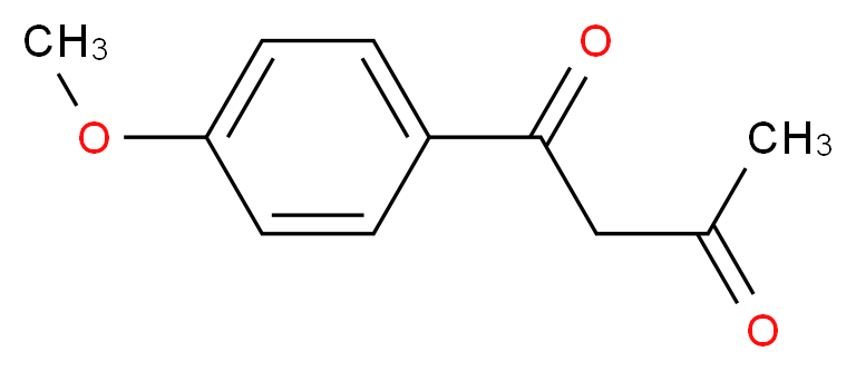 1-(4-Methoxyphenyl)butane-1,3-dione_分子结构_CAS_)