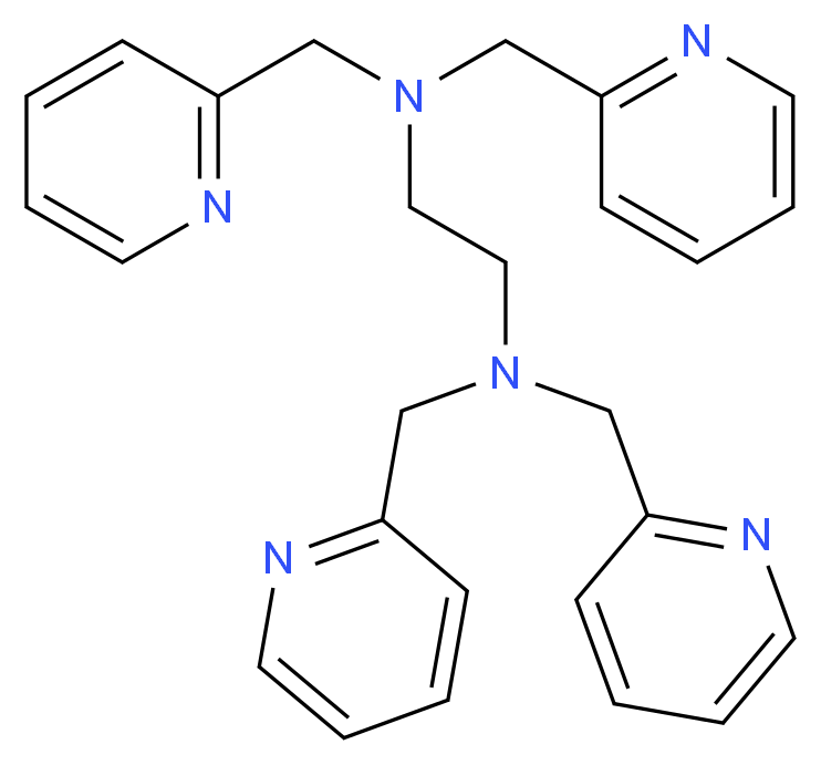 N,N,N',N'-Tetrakis(2-pyridylmethyl)-1,2-ethylenediamine_分子结构_CAS_16858-02-9)