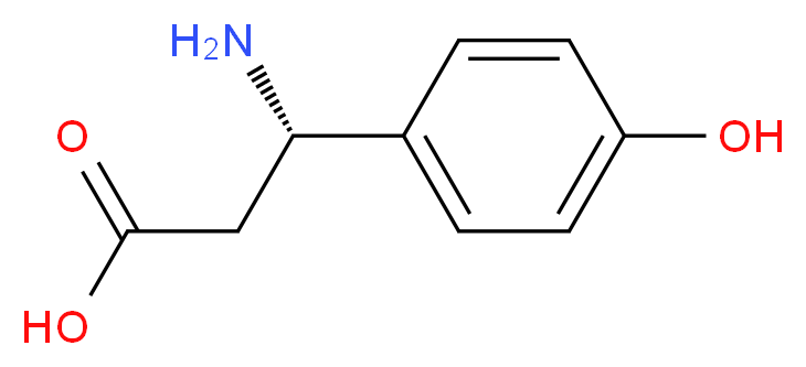 (S)-3-AMINO-3-(4-HYDROXY-PHENYL)-PROPIONIC ACID_分子结构_CAS_152786-27-1)