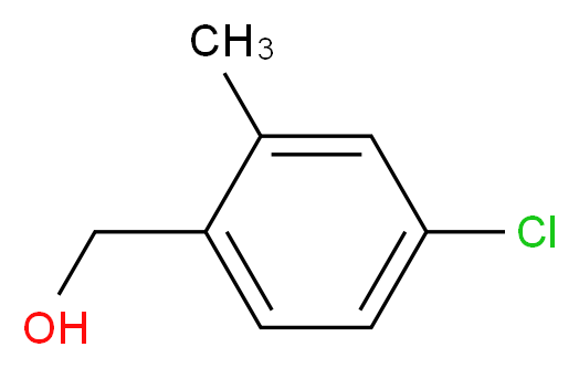 (4-chloro-2-methylphenyl)methanol_分子结构_CAS_129716-11-6